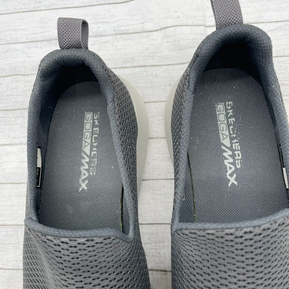 Skechers Goga Max Gray Equalizer Persistent Slip On Walking Shoes 54600 Size 8.5 main image 4